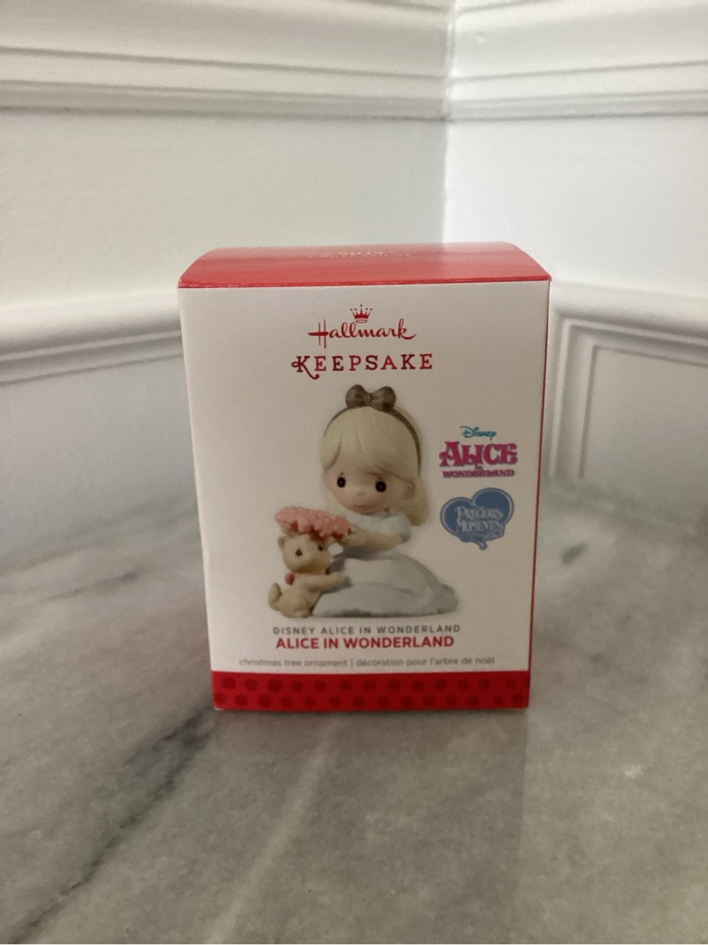 Hallmark Keepsake Disney Precious Moments Alice in Wonderland Holiday Ornament